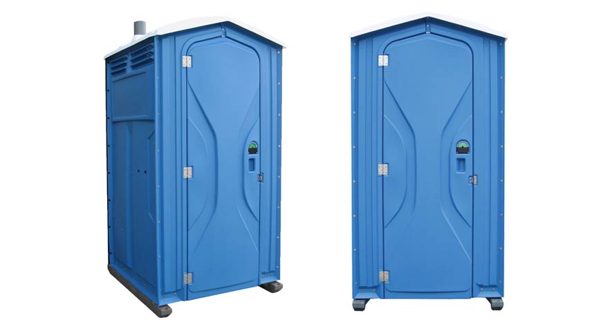 Long-term porta potty units on site in Upland, California